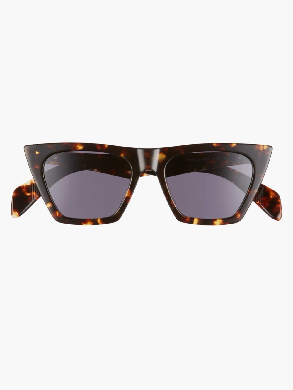rag & bone Tortoiseshell Cat-Eye Sunglasses with Dark Lenses